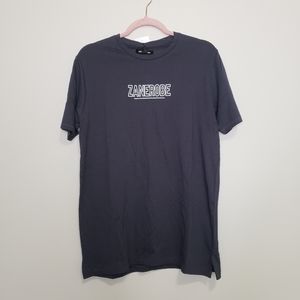 Zanerobe logo tshirt gray mens medium nwt